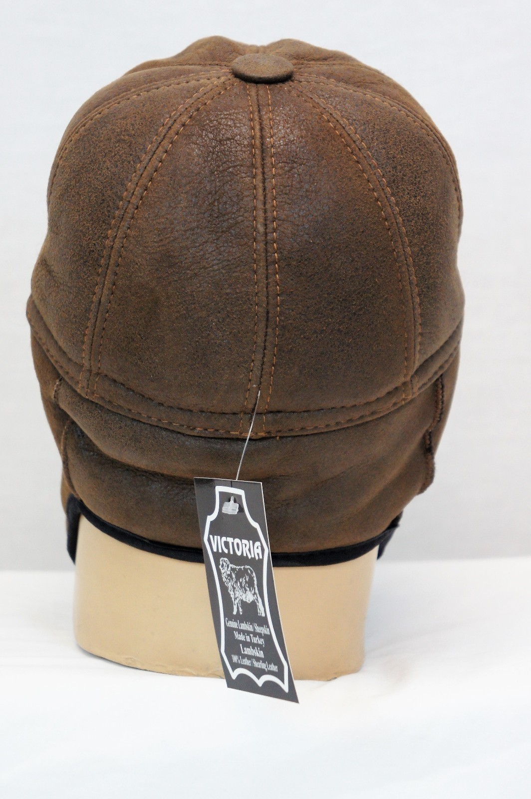Cappello Da Caccia Aviatore Trapper In Vera Pelle Di Pecora S-3X