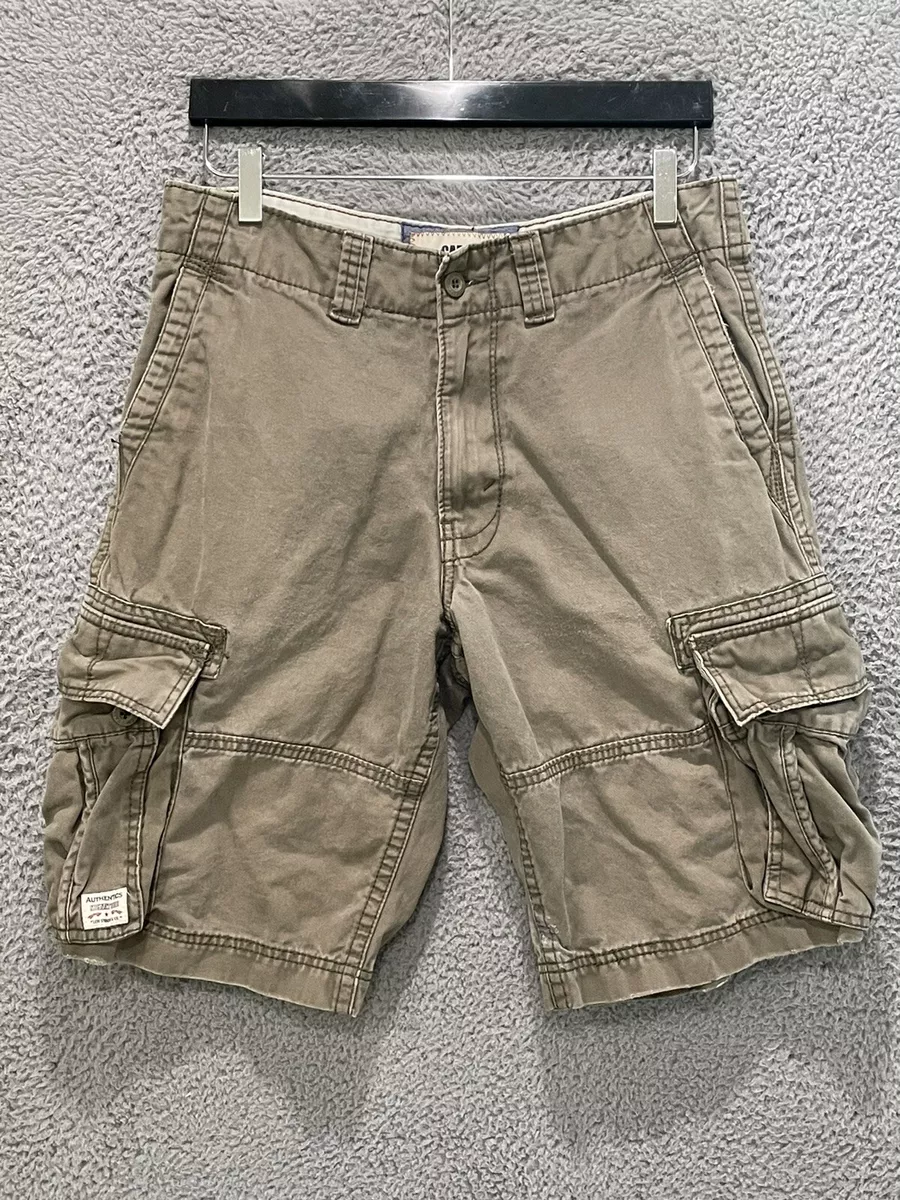 Levi's Authentics Signature Mens Utility Cargo Shorts 30 Green Casual 10''