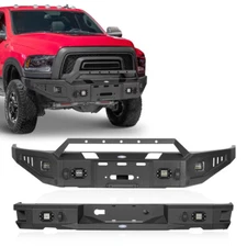 Fit 2015-2018 Dodge Ram 1500 Rebel Front & Rear Bumper For Parking Sensors