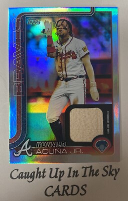 2025 Topps Series 1 Ronald Acuna Jr Real One Game Used Bat SSP