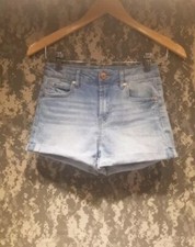 Women's Refuge Stretch Cuffed Jean Shorts Ladies Girls Size 2 Blue Denim
