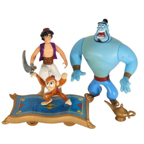 Disney Mattel - Aladdin, Affe Abu & Genie / Dschinni - lose / komplett - 第 1/2 張圖片