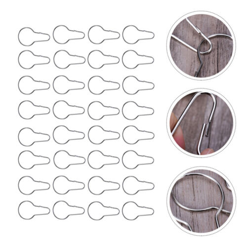  60 Pcs Curtain Hook Trends Rings Hanging for Drapery Stainless Steel - Picture 1 of 12