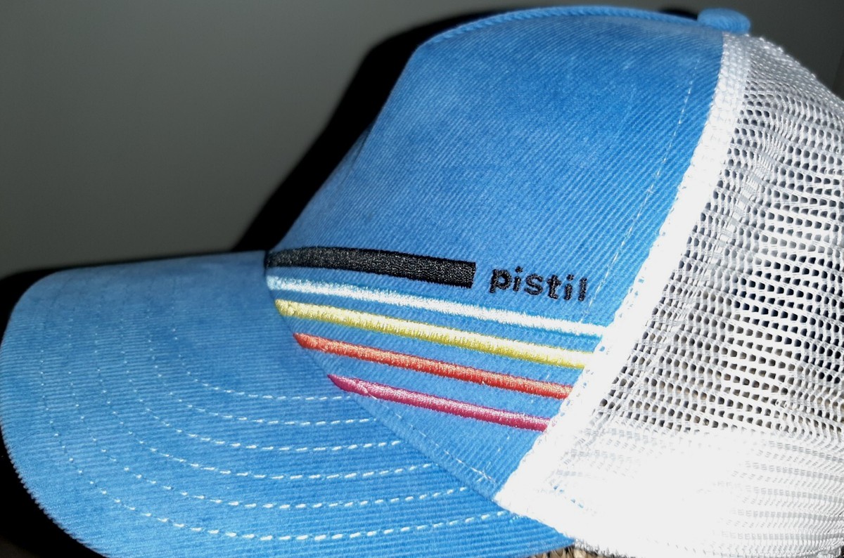 Pistil Womens Trucker Hat Snapback. BLUE- corduroy w  display picture 2