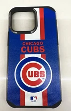 PBG MLB TXT Stripe Chicago Cubs For Apple iPhone 14 Pro Max 6.7"
