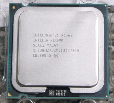 Intel Xeon X3360 (EU80569KJ073N) SLAN5 SLAWZ SLB8X CPU 1333 MHz 2.83 GHz LGA 775