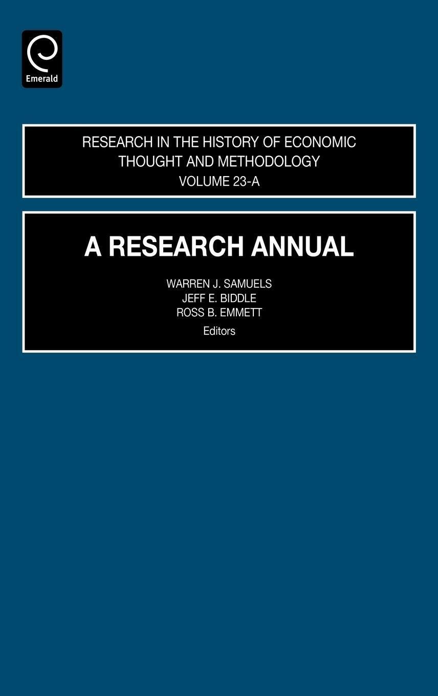 Thumbnail - Ross B. Emmett | A Research Annual | Buch | Englisch (2005) | Jai