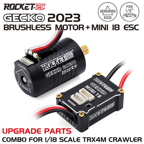 Rocket-RC 2030 Sensored Brushless Motor ESC Combo für TRX4M Upgrades 1/18 RC Car - 第 1/19 張圖片