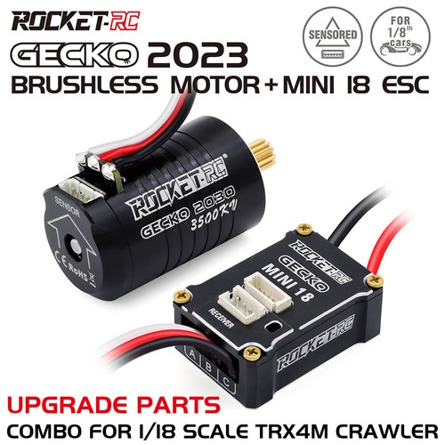 Rocket-RC 2030 Sensored Brushless Motor ESC Combo für TRX4M Upgrades 1/18 RC Car - Bild 1 von 19