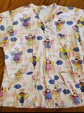 Peaches Scrub Top Xs Angels
