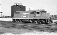 Grand Trunk GT Railroad 5807 GP-38AC  Chicago IL 9-72 Negative 0512