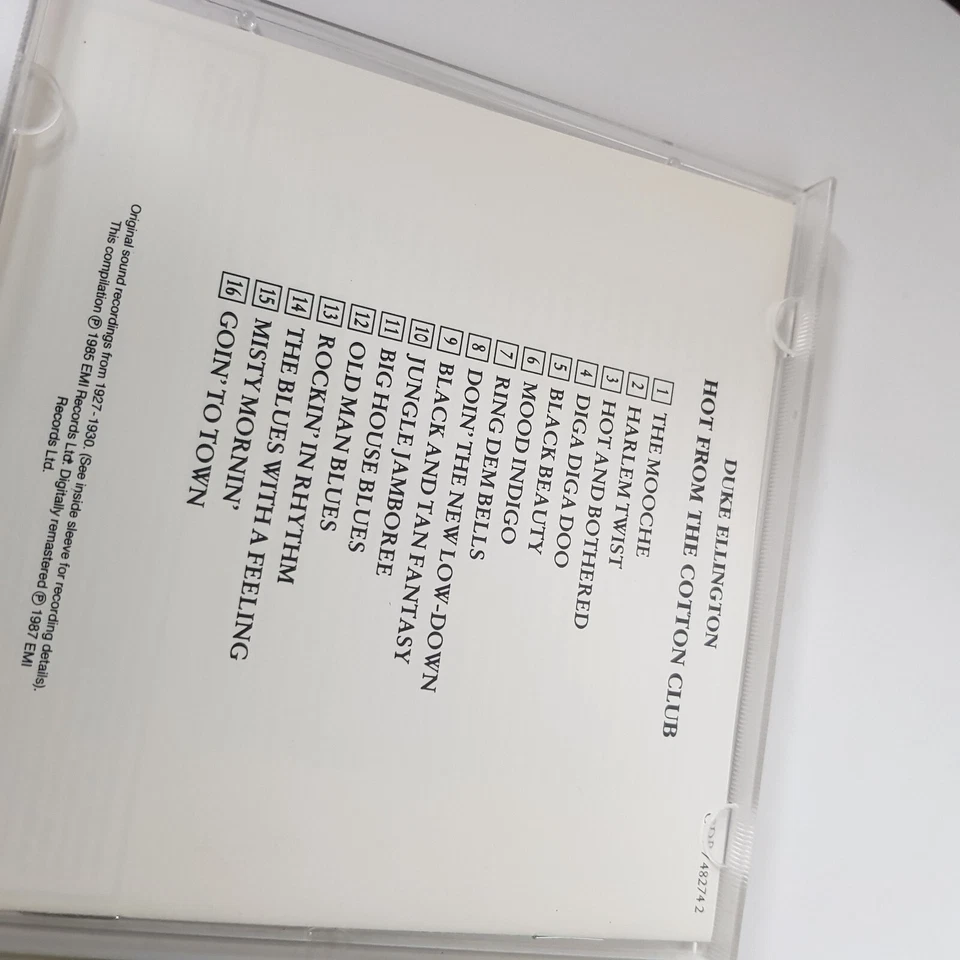 Duke Ellington Hot From The Cotton Club Harlem Twist Misty Mornin Jungle CD — 第 4/4 张图片