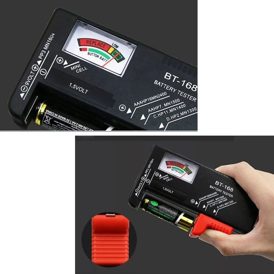 Portable Universal Battery Tester For AA AAA 9V Checker - Image 2 of 4