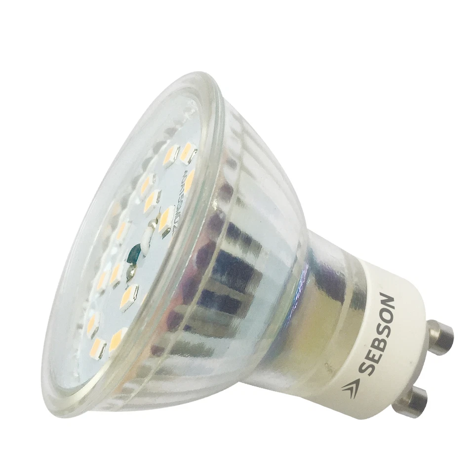 10x LED Lampen GU10 5W dimmbar, RA95 flimmerfrei, 230V Leuchtmittel warmweiß SEB - Bild 3 von 4