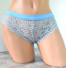 Victoria's Secret MEDIUM BODY BY VICTORIA ALLOVER LACE BIKINI Flint Grey/Blue