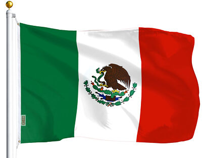G128   Mexico (Mexican) Flag | 3x5 feet | Printed Polyester, Vibrant Colors