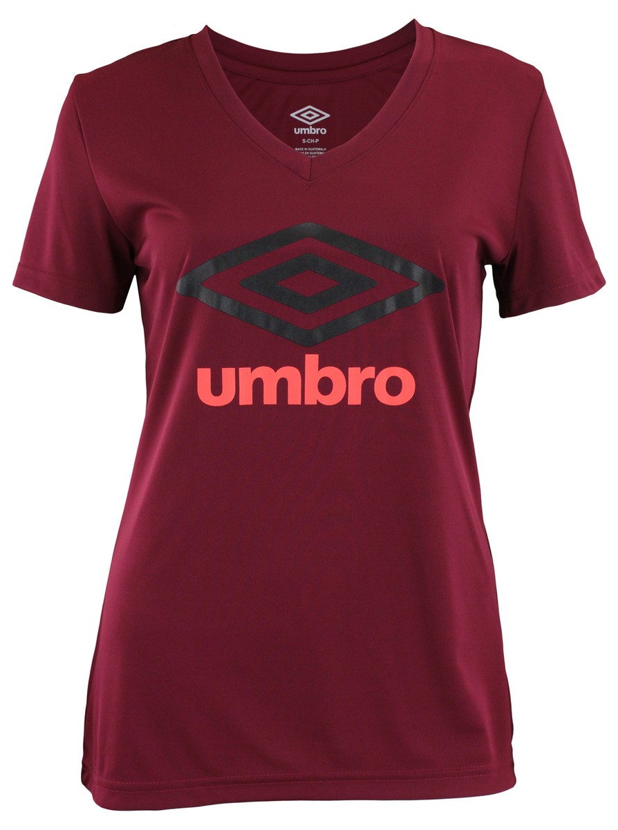 ◆UMBRO◆ HBL Double Diamond Logo Short Sleeve T-Shirt Beige Umbro Women's Double Diamond Logo Climate Short Sleeve Tee