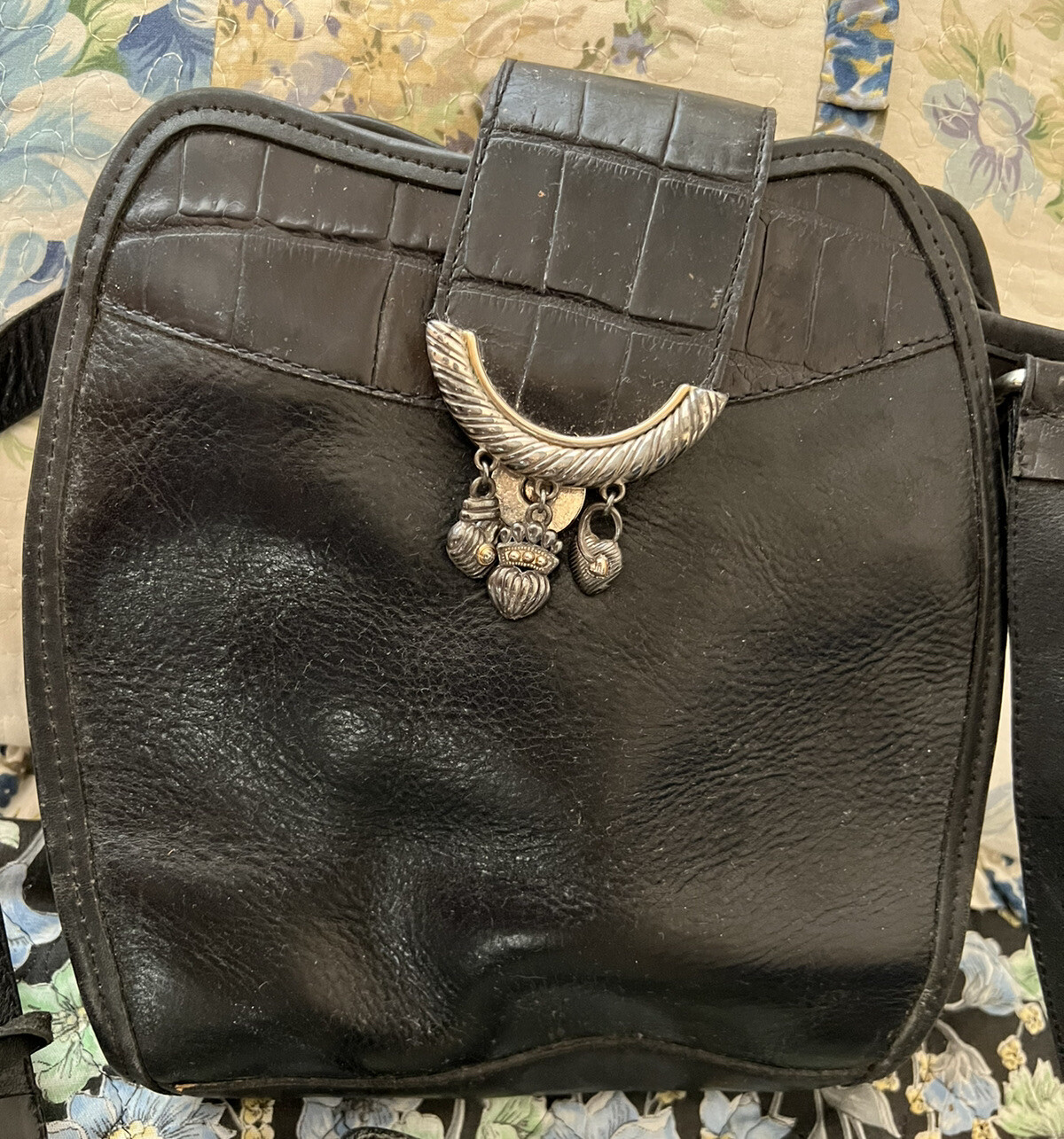 PONY Borsetta a tracolla BRIGHTON Vintage Charms spessa e invecchiata in pelle