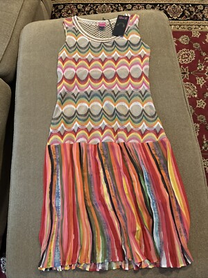 Save the Queen Multicolor Cotton/Viscose Sleeveless Dress Size XS (BD)