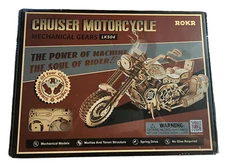 Rokr Mechanical Gears LK504 Crusier Motorcycle 3D Wooden Puzzle Sealed