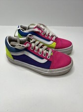 Vans Color Block Big Kids Size 1 Rainbow 19 CM 721356 Street Pride Pink