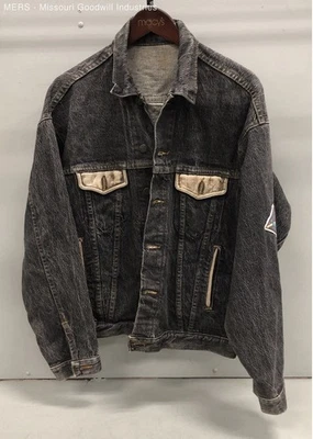 Mens Acid Wash Denim Jacket In Vintage Outerwear Coats & Jackets