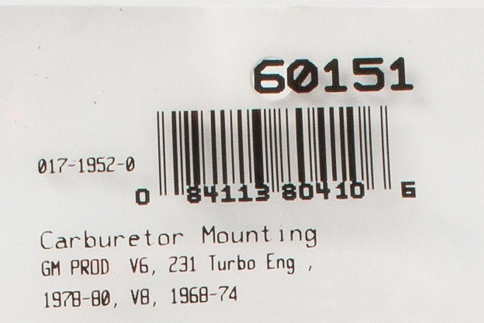 Junta de montagem de carburador FelPro compatível com Buick Electra V8 7.5 parte 60151 1970-1974 - Imagem 4 de 4