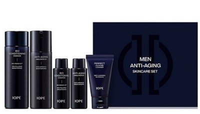 Iope Men Bio Anti Aging Skin care Set Intensive Moisture Wrinkle care Elastic