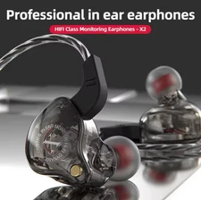 High-Quality In-Ear Monitors Black (Un-Branded) – Great Sound!