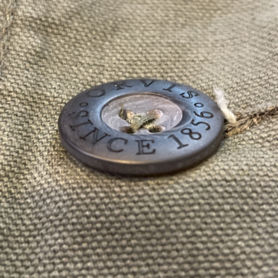 Chaqueta de Granero Orvis Hombres Grande Oliva Campo Tareas Abrigo Pana Borde Edredón Forrado Foto 2 de 4