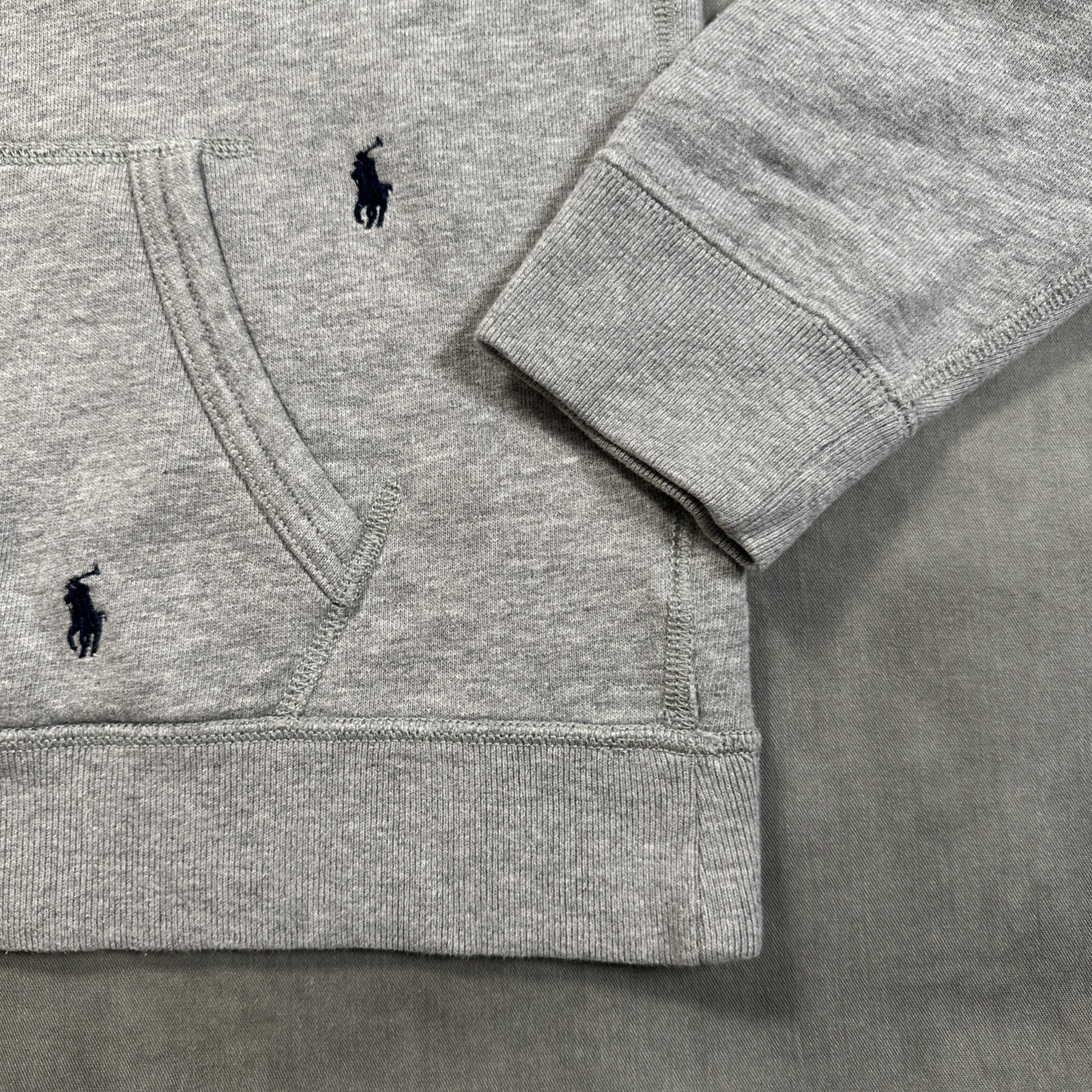 Polo Ralph Lauren rosa pony grigio felpa con cappuccio edizione limitata 2017 18 stampa all over PICCOLA