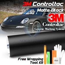 Genuine 3M Matte Black Vinyl Wrap Car Auto Sticker Film Decal Bubble Free Sheet
