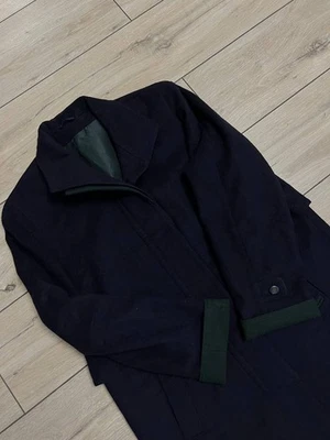 Women's Original Loden Wool Coat Blue Trachten Janker sz UK 10 EU 36 National - Photo 1/4