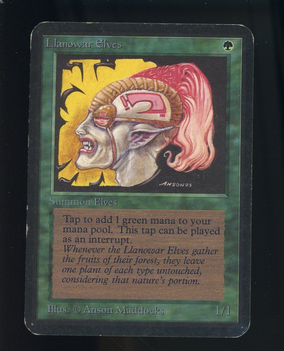 Llanowar Elves 1993 Alpha Edition Base Price Guide - Sports Card