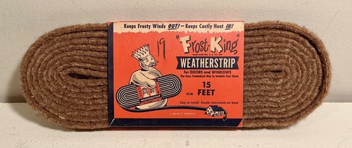 NOS Vintage Frost-King Weatherstrip Felt 15 Ft. in Original Packaging