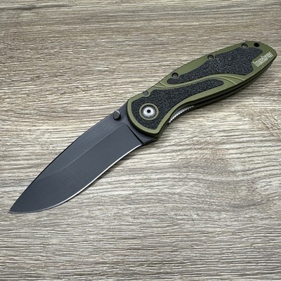 Kershaw Blur Folding Pocket Knife - Olive/Black (1670OLBLK)