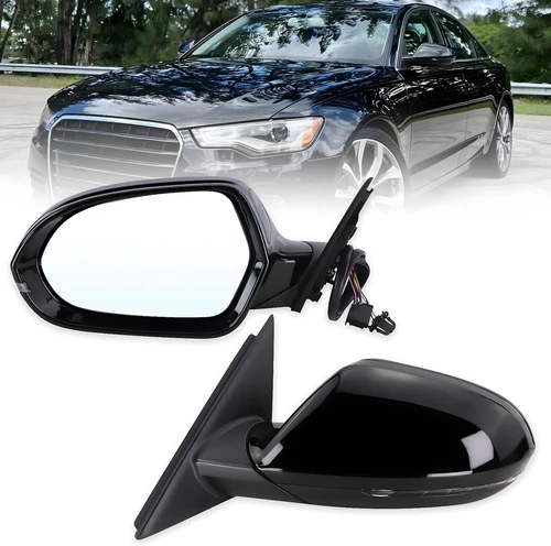 Left Driver Side Mirror Power Folding W/Blind Spot Memory2013-2018 Audi A6 C7 LH