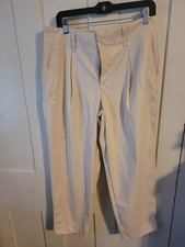 A New Day White Faux Leather Womens Pants Size 14