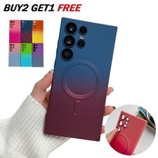 For Samsung Galaxy S26 Ultra S25 S24 FE S23 S22 Gradient Mag Safe Case TPU Cover