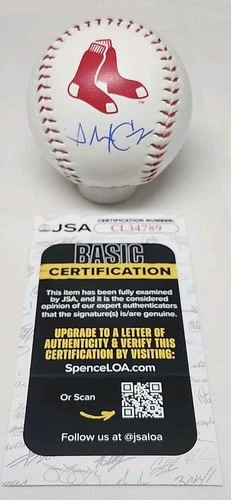 Alex Cora Signed Rawlings Official Boston Red Sox Logo Baseball JSA COA B3