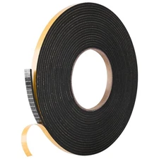 Kikerike Self Adhesive Foam Tape Weatherstrip 1/4In x 1/8In x 26Ft High Densi...