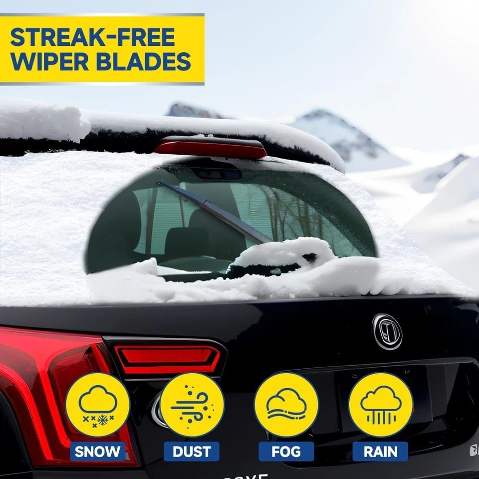 12-дюймовое заднее стеклоочиститель совместимо с Mazda 3 2014-2018, Nissan Armada 2005-202... - Изображение 3 из 4