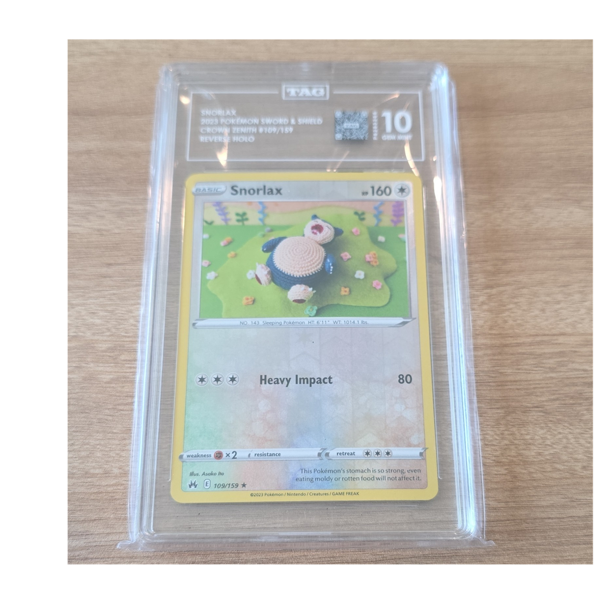 Snorlax 109/159 SWSH: Crown Zenith Regular for sale online | eBay
