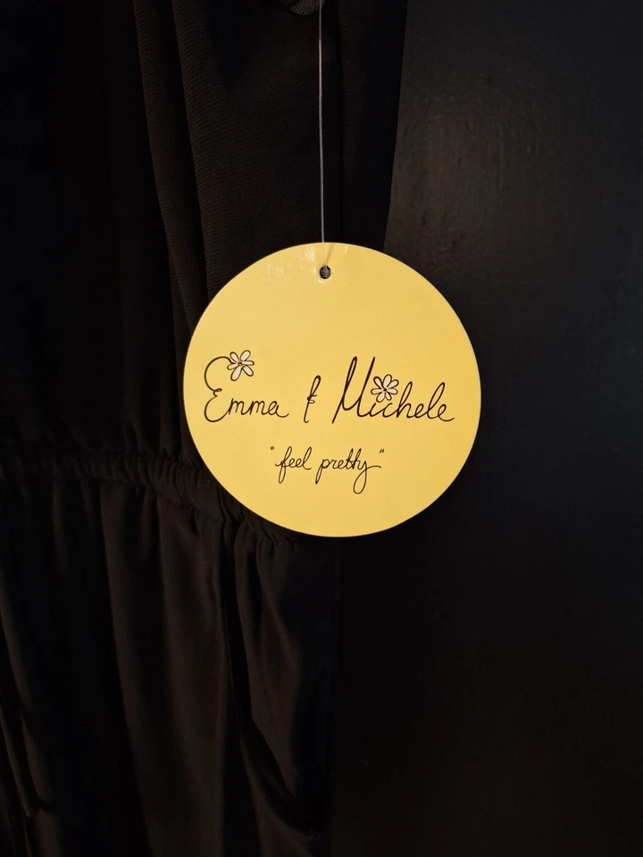 Mameluco para mujer de Emma & Michele talla pequeña negro. Foto 2 de 4