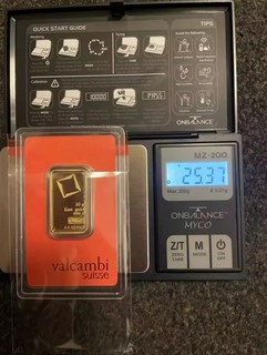 20 Gram Fine Gold Bar 999.9 Fine Gold Valcambi Suisse
