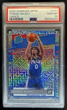 2020-21 Donruss Optic Tyrese Maxey Choice Prizm RC Rated Rookie #171 PSA 10