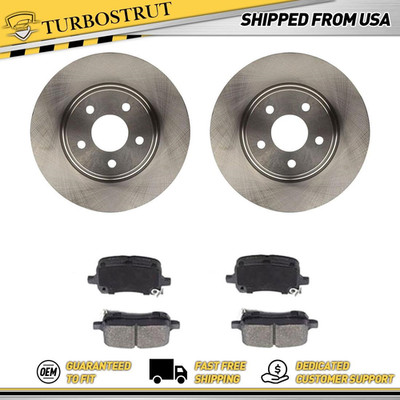 Front OE Brake Rotors Brake Pads Kit For 2004-2012 Chevrolet Malibu