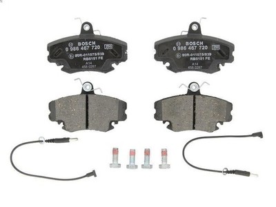 Brake pad set, disc brake for Bosch 0 986 467 720 for V6 2.5 1985-1990