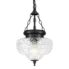 Vintage Pendant Light - Matte Black Pendant Lights Kitchen Island with Handbl...