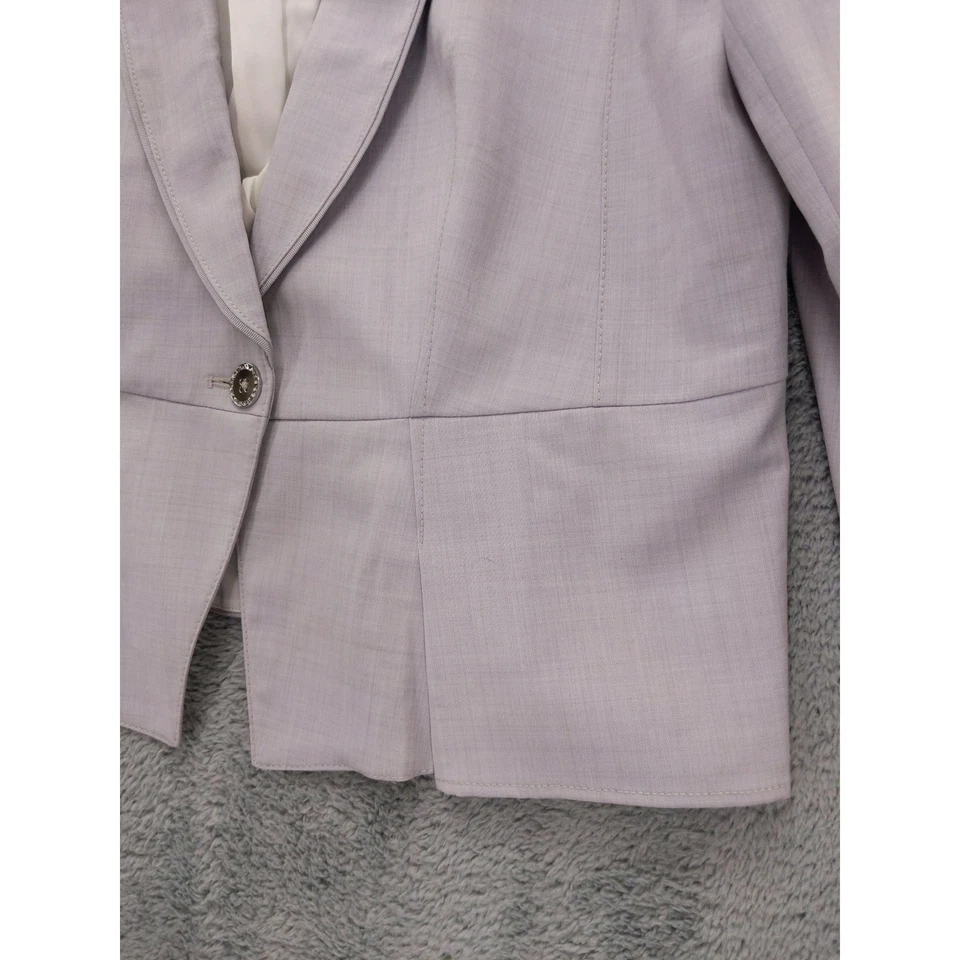 Chaqueta Blazer Casa Blanca Mercado Negro Mujer 14 Carrera Mezcla Lana Foto 3 de 4